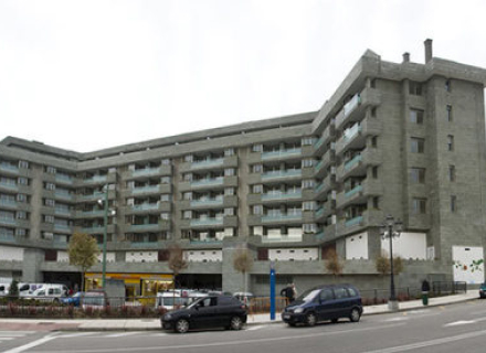 Vista de la residencial Puerta de Montecerrato, en Oviedo