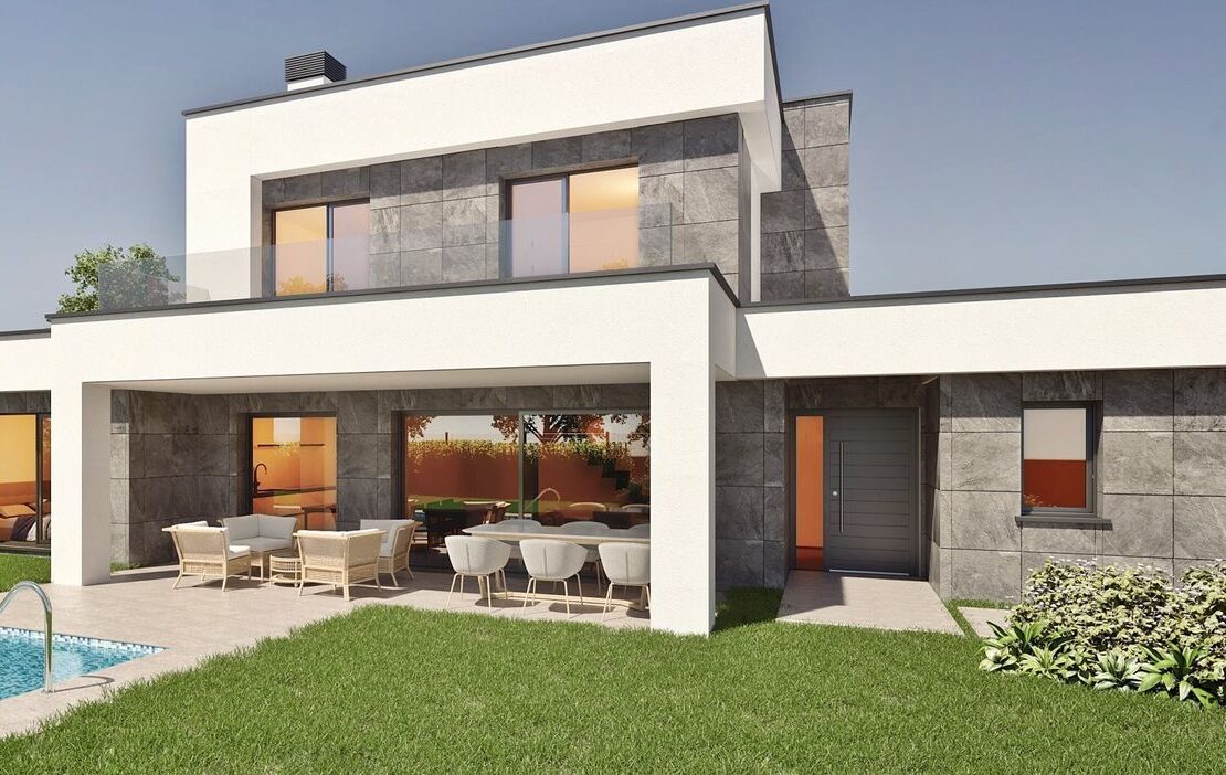 Imagen de fachada de vivienda en Residencial VegAramo (Oviedo)